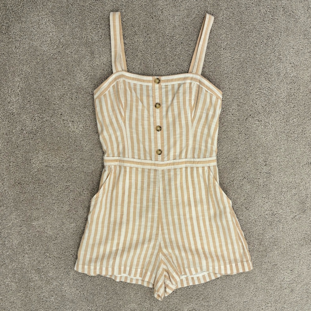 Abercrombie & Fitch Striped Romper